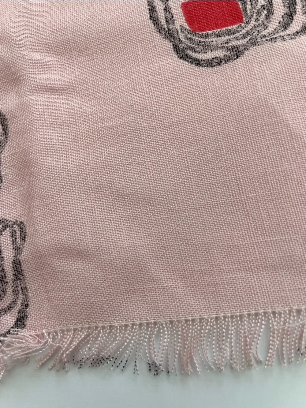 Vtg Reed Hand Crafts, Inc. Fringed Table Linen Mid CenturyAbstract Unused w/tag